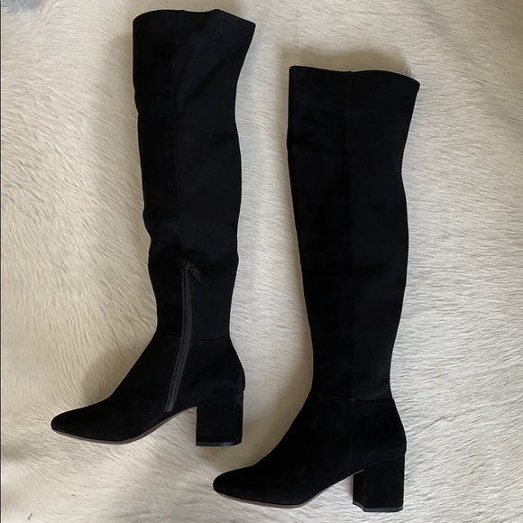Cole Haan Shoes - Cole Haan Black Suede Knee Boots - size 8